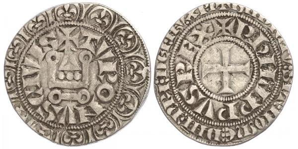 1 Гроут Франція Срібло Філіп IV король Франції (1268 -1314)
