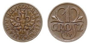 1 Грош Польська республіка (1918 - 1939) Мідь 