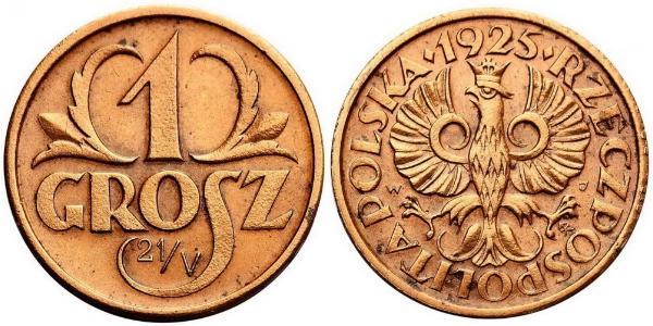 1 Грош Польська республіка (1918 - 1939) Мідь 
