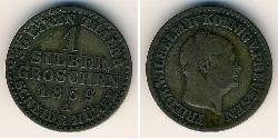 1 Грош Пруссия (королевство) (1701-1918) Серебро 