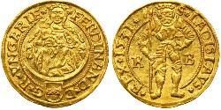 1 Гульден Габсбургская империя (1526-1804) Золото Фердинанд I император Священной Римской империи (1503-1564)