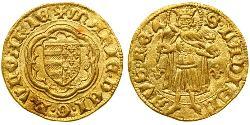 1 Гульден Королiвство Угорщина (1000-1918) Золото Mary of Hungary (1371-1395)