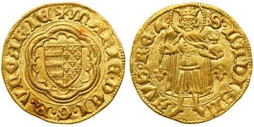 1 Гульден Королевство Венгрия (1000-1918) Золото Mary of Hungary (1371-1395)