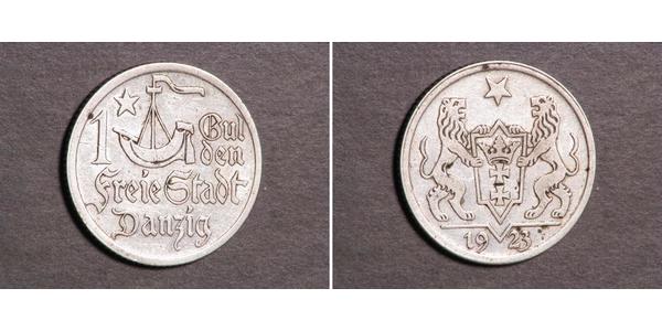 1 Гульден Gdansk (1920-1939) Серебро 