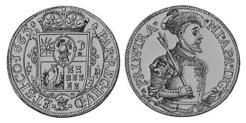 1 Гульден Княжество Трансильвания (1571-1711) Серебро 