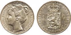 1 Гульден Королевство Нидерланды (1815 - ) Серебро Вильгельмина(1880 - 1962)