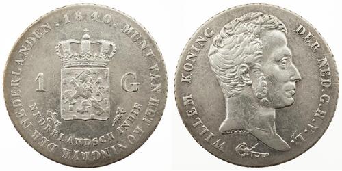 1 Гульден Нидерланды Серебро William I of the Netherlands (1772 - 1843)