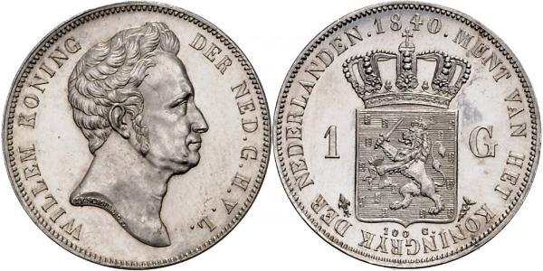 1 Гульден Нидерланды Серебро William I of the Netherlands (1772 - 1843)