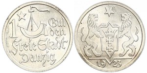 1 Гульден Gdansk (1920-1939) Срібло 