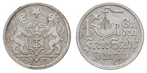1 Гульден Gdansk (1920-1939) Срібло 