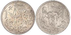 1 Гульден Gdansk (1920-1939) Срібло 