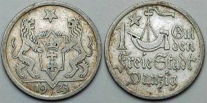 1 Гульден Gdansk (1920-1939) Срібло 