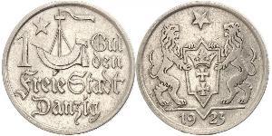 1 Гульден Gdansk (1920-1939) Срібло 