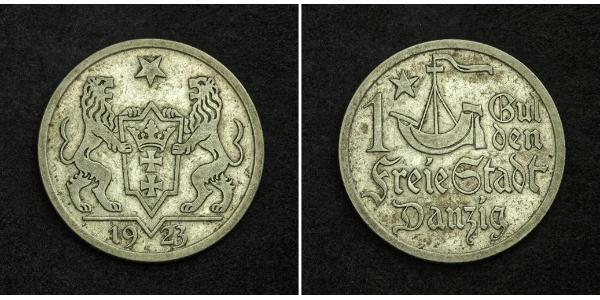 1 Гульден Gdansk (1920-1939) Срібло 