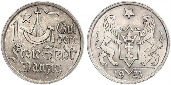 1 Гульден Gdansk (1920-1939) Срібло 
