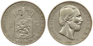 1 Гульден Королівство Нідерланди (1815 - ) Срібло 