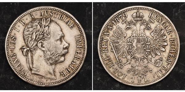 1 Гульден / 1 Флорин Австро-Венгрия (1867-1918) Серебро Франц Иосиф I (1830 - 1916)