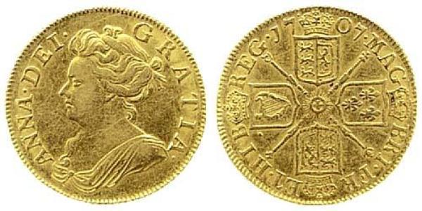 1 Гінея Королівство Англія (927-1649,1660-1707) Золото Анна Стюарт(1665-1714)
