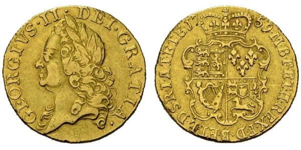 1 Гінея Королівство Великобританія (1707-1801) Золото Георг II (1683-1760)