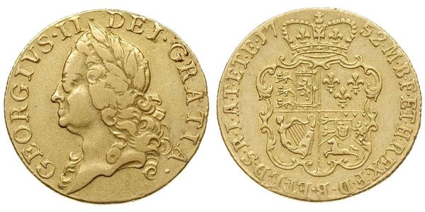 1 Гінея Королівство Великобританія (1707-1801) Золото Георг II (1683-1760)
