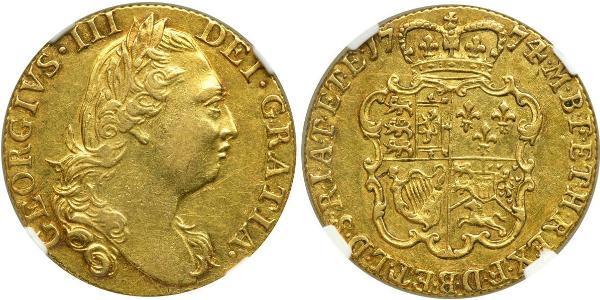 1 Гінея Королівство Великобританія (1707-1801) Золото Георг III (1738-1820)