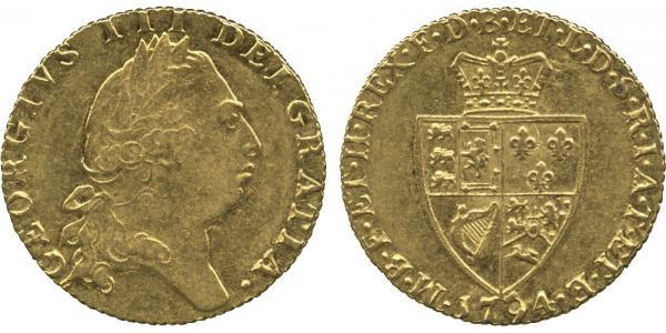 1 Гінея Королівство Великобританія (1707-1801) Золото Георг III (1738-1820)