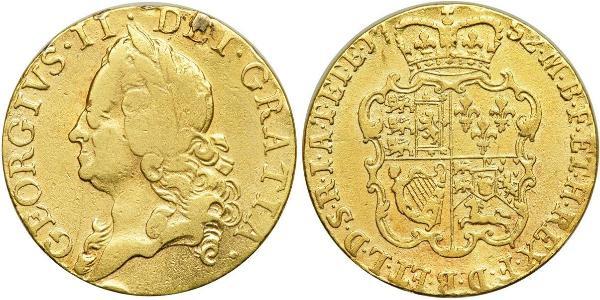 1 Гінея Королівство Великобританія (1707-1801) Золото Георг II (1683-1760)