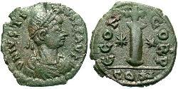 1 Деканумиум Византийская империя (330-1453) Бронза Юстин I (450-527)
