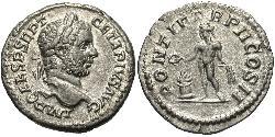 1 Денарий Римская империя (27BC-395) Серебро Гета (189-211)