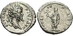 1 Денарий Римская империя (27BC-395) Серебро Септимий Север (145- 211)