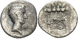 1 Денарий Римская империя (27BC-395) Серебро Октавиан Август (63BC- 14) 