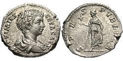 1 Денарий Римская империя (27BC-395) Серебро Гета (189-211)