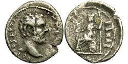 1 Денарий Римская империя (27BC-395) Серебро Клодий Альбин (150-197)