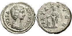 1 Денарий Римская империя (27BC-395) Серебро Юлия Домна (?-217)