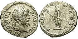 1 Денарий Римская империя (27BC-395) Серебро Септимий Север (145- 211)