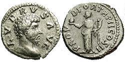 1 Денарий Римская империя (27BC-395) Серебро Луций Вер (130-169)