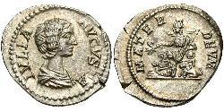 1 Денарий Римская империя (27BC-395) Серебро Юлия Домна (?-217)