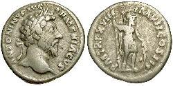 1 Денарий Римская империя (27BC-395) Серебро Марк Аврелий (121-180)