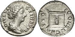 1 Денарий Римская империя (27BC-395) Серебро Фаустина II (130-175)