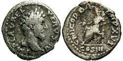 1 Денарий Римская империя (27BC-395) Серебро Луций Вер (130-169)