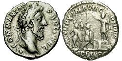 1 Денарий Римская империя (27BC-395) Серебро Коммод (161-192)