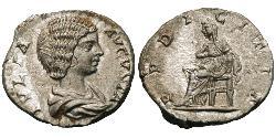 1 Денарий Римская империя (27BC-395) Серебро Юлия Домна (?-217)