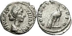 1 Денарий Римская империя (27BC-395) Серебро Фаустина II (130-175)