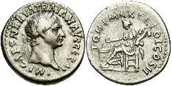 1 Денарий Римская империя (27BC-395) Серебро Траян (53-117)