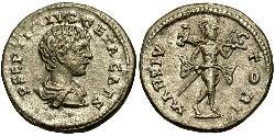 1 Денарий Римская империя (27BC-395) Серебро Гета (189-211)