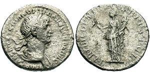 1 Денарий Римская империя (27BC-395) Серебро Траян (53-117)