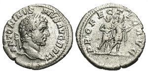 1 Денарий Римская империя (27BC-395) Серебро Каракалла (188-217)