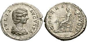 1 Денарий Римская империя (27BC-395) Серебро Юлия Домна (?-217)