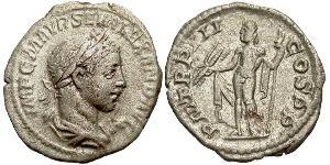 1 Денарий Римская империя (27BC-395) Серебро Александр Север (208-235)