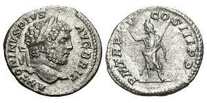 1 Денарий Римская империя (27BC-395) Серебро Каракалла (188-217)